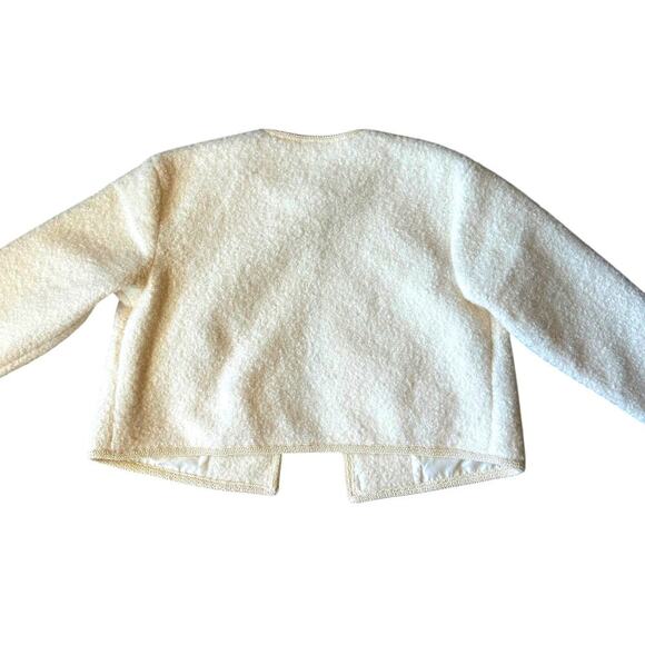 Future Collective Teddy Chain Jacket in Cream - Picture 4 of 11